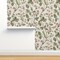Vintage Insects Garden Traditional Classic Bugs Butterfly Praying Mantis Custom Removable Wallpaper by Spoonflower Peel & Stick Wallpaper 2FT Wide